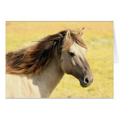 Beige Horse Profile (Front Horizontal)