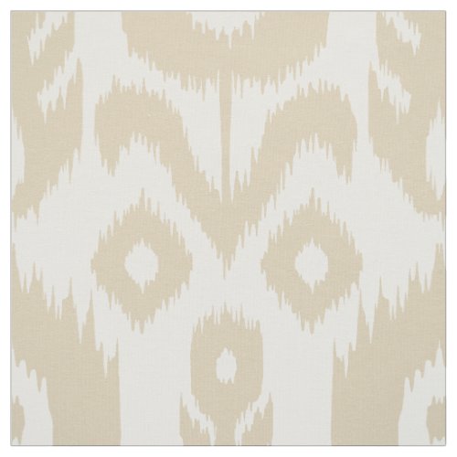 Beige Ikat Pattern Fabric