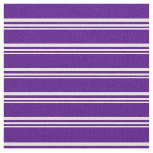 Beige & Indigo Colored Stripes Pattern Fabric