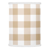 Beige Intenso Gingham Lamp Shade (Left)