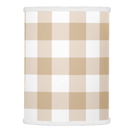 Beige Intenso Gingham Lamp Shade (Right)