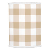 Beige Intenso Gingham Lamp Shade (Back)