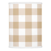 Beige Intenso Gingham Lamp Shade (Front)