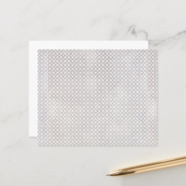 Beige Islamic geometric pattern (Front/Back In Situ)