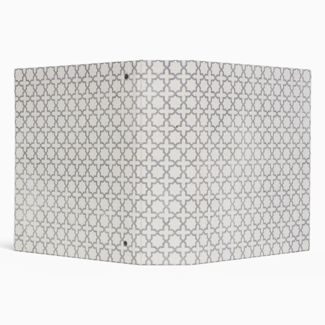 Beige Islamic geometric pattern 3 Ring Binder (Background)