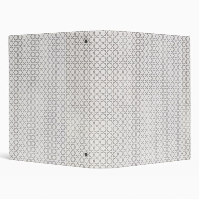 Beige Islamic geometric pattern 3 Ring Binder (Background)