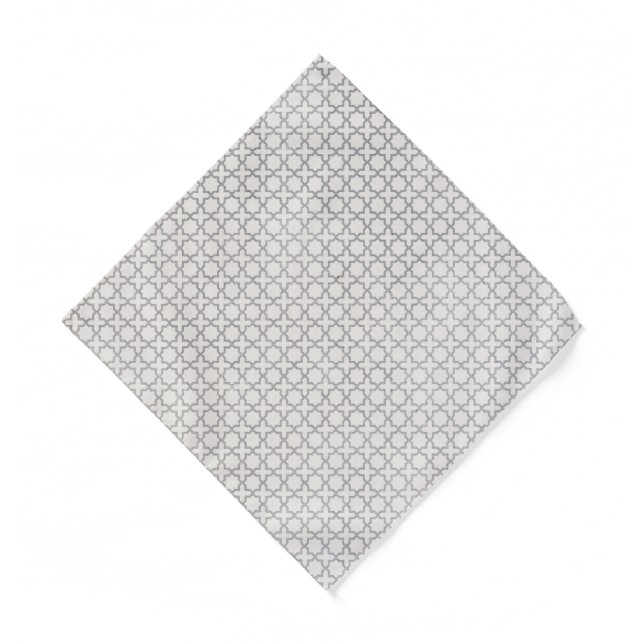Beige Islamic geometric pattern Bandana (Front)