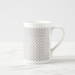 Beige Islamic geometric pattern Bone China Mug