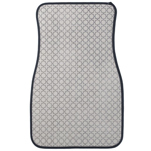 Beige Islamic geometric pattern Car Floor Mat (Front)