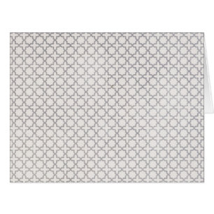 Beige Islamic geometric pattern Cards