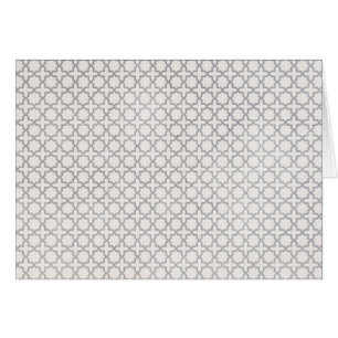 Beige Islamic geometric pattern Cards