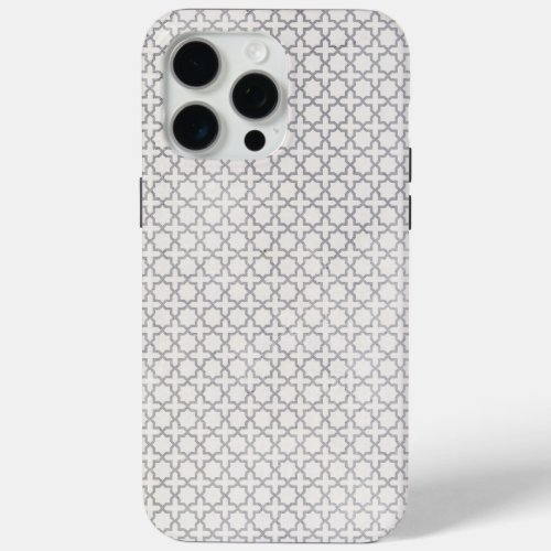 Beige Islamic geometric pattern iPhone 15 Pro Max Case