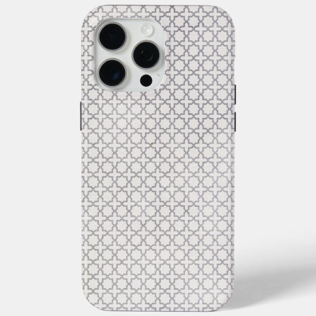 Beige Islamic geometric pattern Case-Mate iPhone Case (Back)