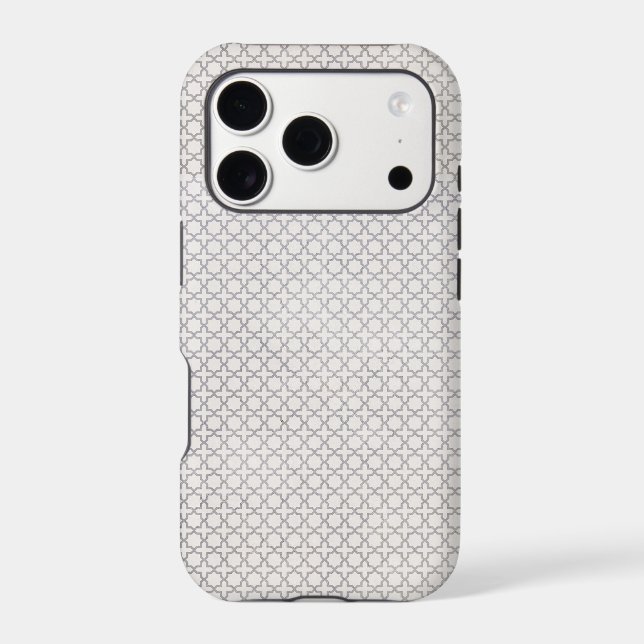 Beige Islamic geometric pattern Case-Mate iPhone Case (Back)