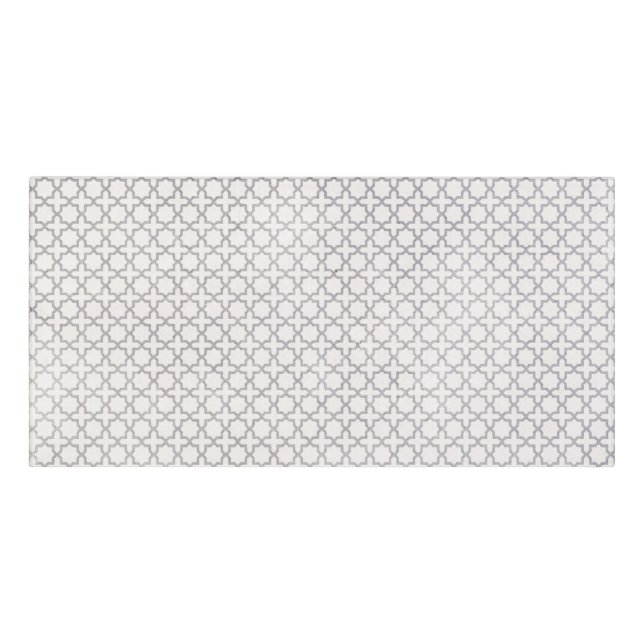 Beige Islamic geometric pattern Door Sign (Classic Front)