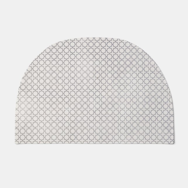 Beige Islamic geometric pattern Doormat (Front)