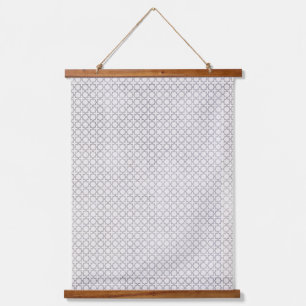 Beige Islamic geometric pattern Hanging Tapestry