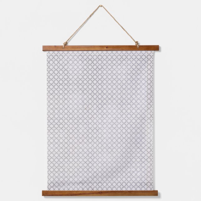 Beige Islamic geometric pattern Hanging Tapestry (Front)