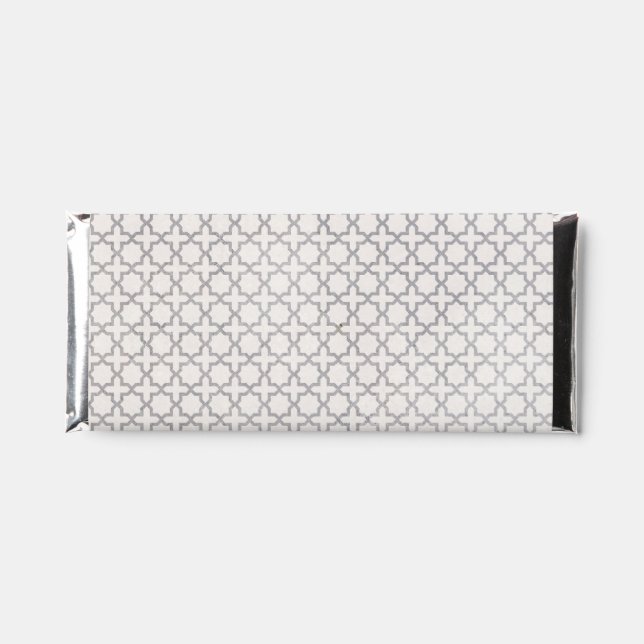 Beige Islamic geometric pattern Hershey Bar Favors (Front)