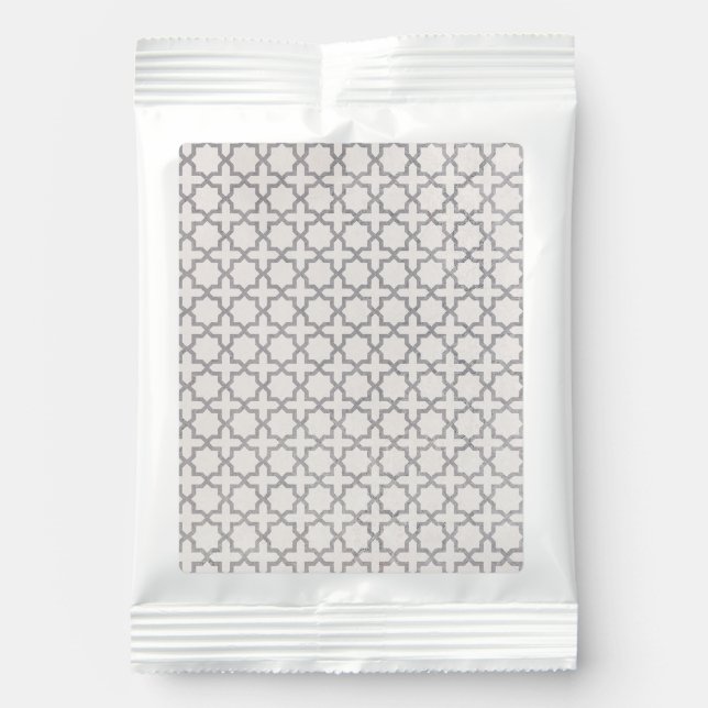 Beige Islamic geometric pattern Hot Chocolate Drink Mix (Front)
