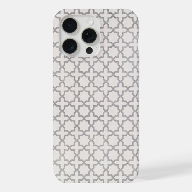 Beige Islamic geometric pattern iPhone Case (Back)