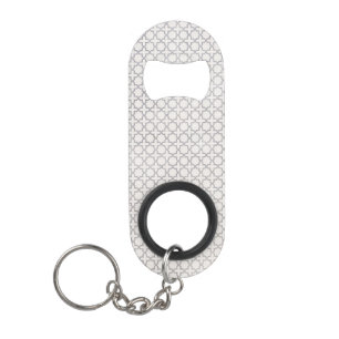 Beige Islamic geometric pattern Keychain Bottle Opener