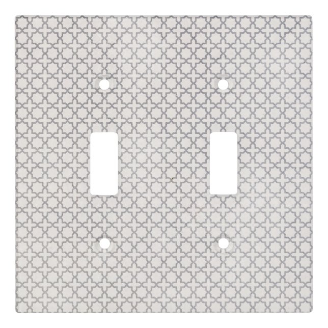 Beige Islamic geometric pattern Light Switch Cover (Front)