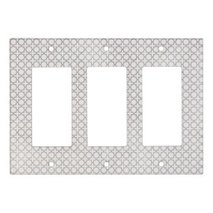Beige Islamic geometric pattern Light Switch Cover