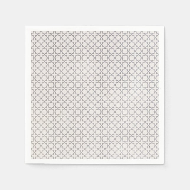 Beige Islamic geometric pattern Napkins (Front)