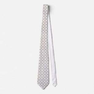 Beige Islamic geometric pattern Neck Tie