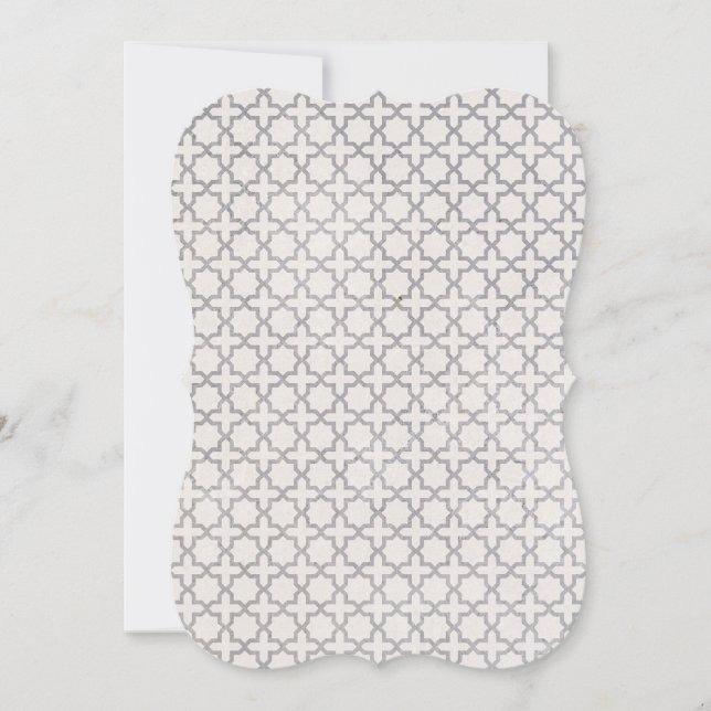 Beige Islamic geometric pattern Note Card (Front)