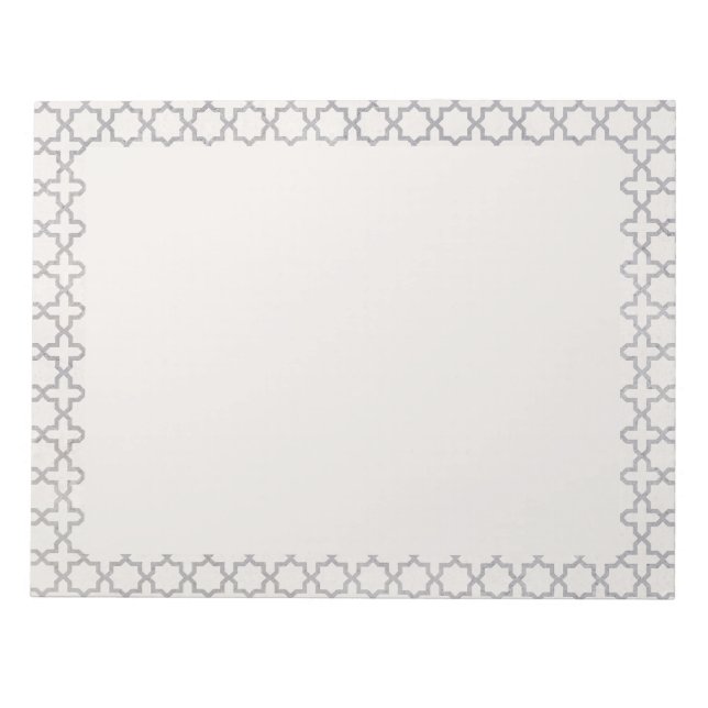 Beige Islamic geometric pattern Notepad (Front)