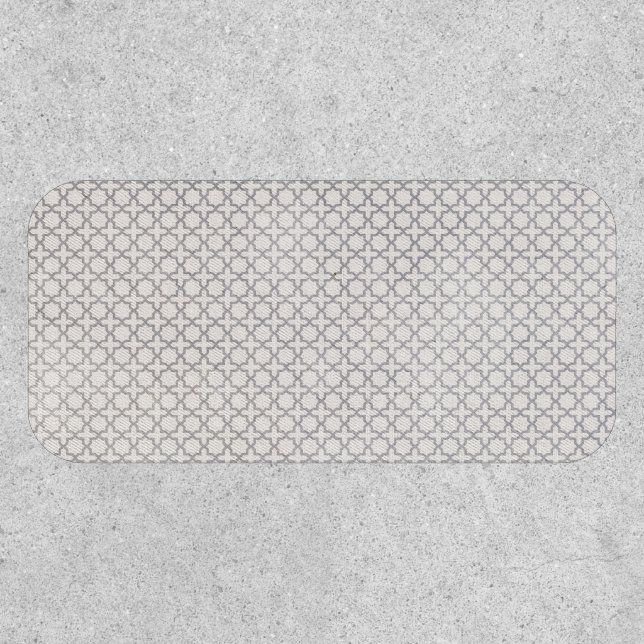 Beige Islamic geometric pattern Patch (Front)