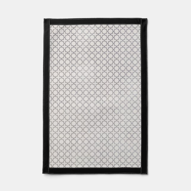 Beige Islamic geometric pattern Pennant (Front)