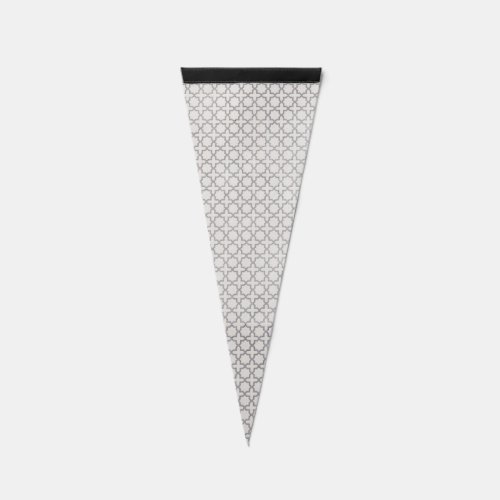 Beige Islamic geometric pattern Pennant Flag