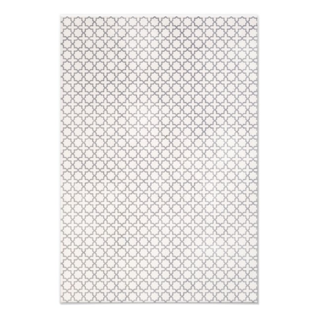 Beige Islamic geometric pattern Photo Print (Front)