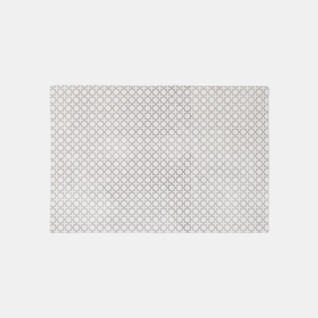 Beige Islamic geometric pattern Rug (Front)