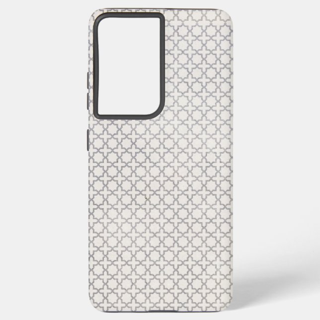 Beige Islamic geometric pattern Samsung Galaxy Case (Back)