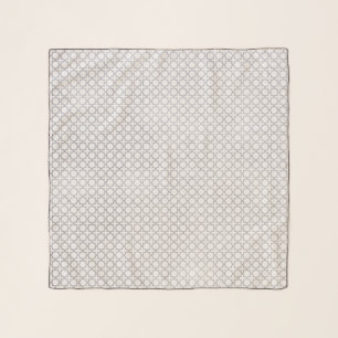 Beige Islamic geometric pattern Scarf