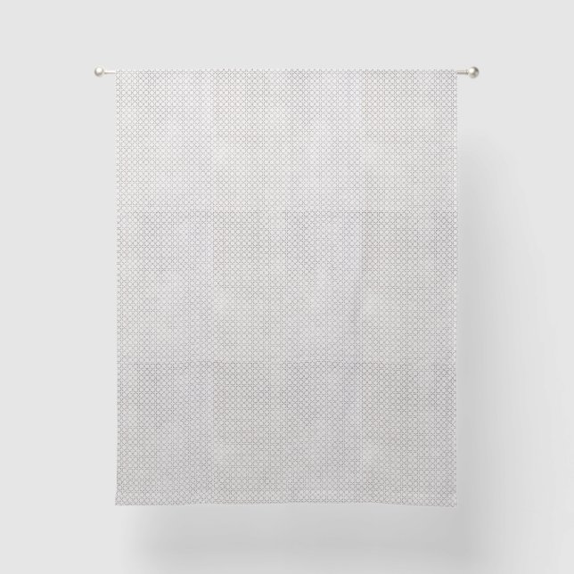 Beige Islamic geometric pattern Sheer Curtains (Front)