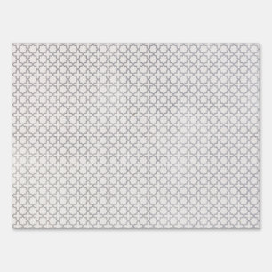 Beige Islamic geometric pattern Sign
