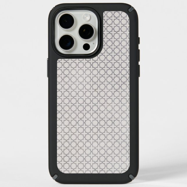 Beige Islamic geometric pattern Speck iPhone Case (Front)