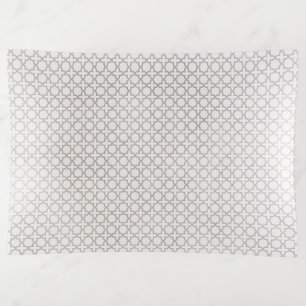 Beige Islamic geometric pattern Trinket Tray