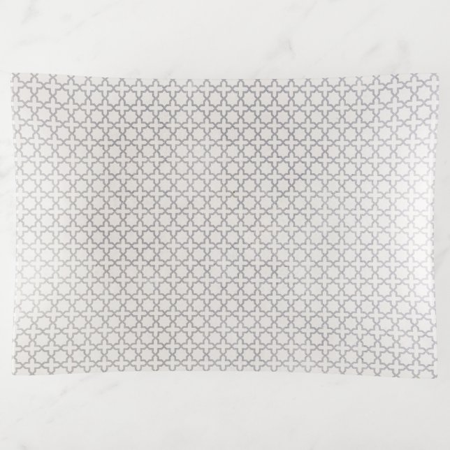 Beige Islamic geometric pattern Trinket Tray (Front)