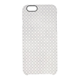 Beige Islamic geometric pattern Clear iPhone 6/6S Case