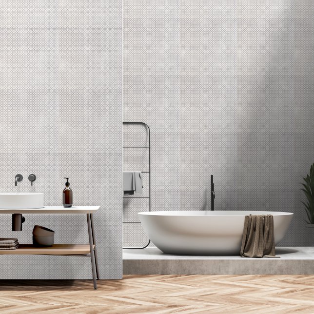 Beige Islamic geometric pattern Wallpaper (Bathroom)