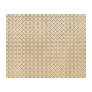 Beige Islamic geometric pattern Wood Wall Art