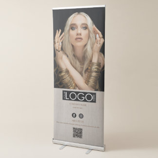 Beige Jewelry Business Promotional Advertising  Retractable Banner