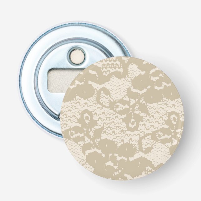Beige lace bottle opener (Front)