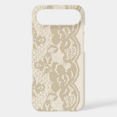 Beige lace Case-Mate iPhone case (Back)